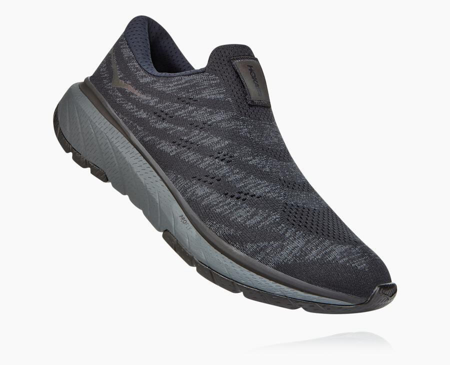 Hoka One One Mens Running Shoes - Cavu 3 Slip - Black - MIVQ58624